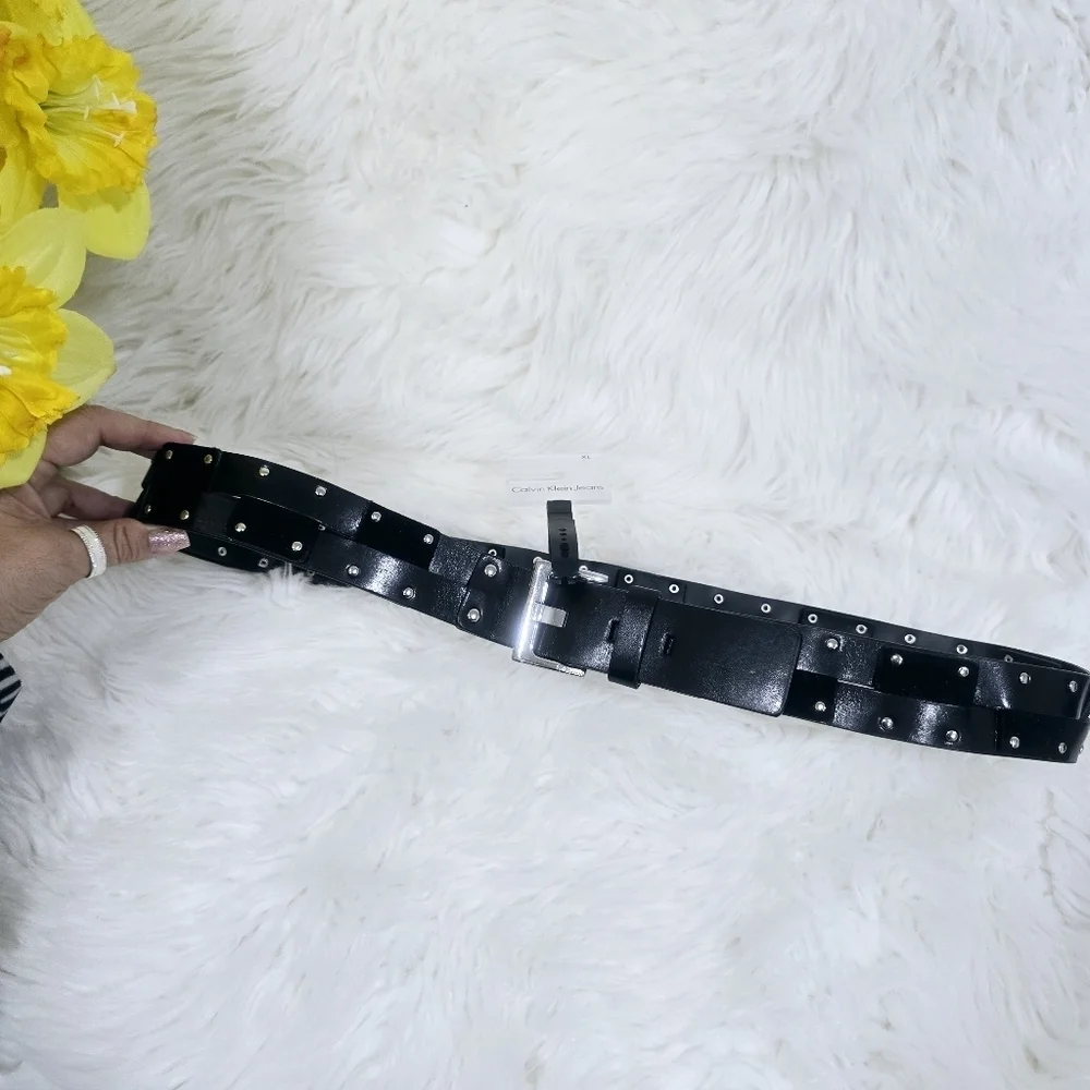 Calvin Klein women's black belt size XL New